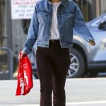 Olivia Wilde in a Blue Denim Jacket Was Seen Out in Studio City