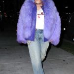 Rihanna in a Purple Jacket Was Seen Out in Hollywood