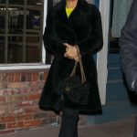 Salma Hayek in a Black Fur Coat Was Seen Out in Aspen