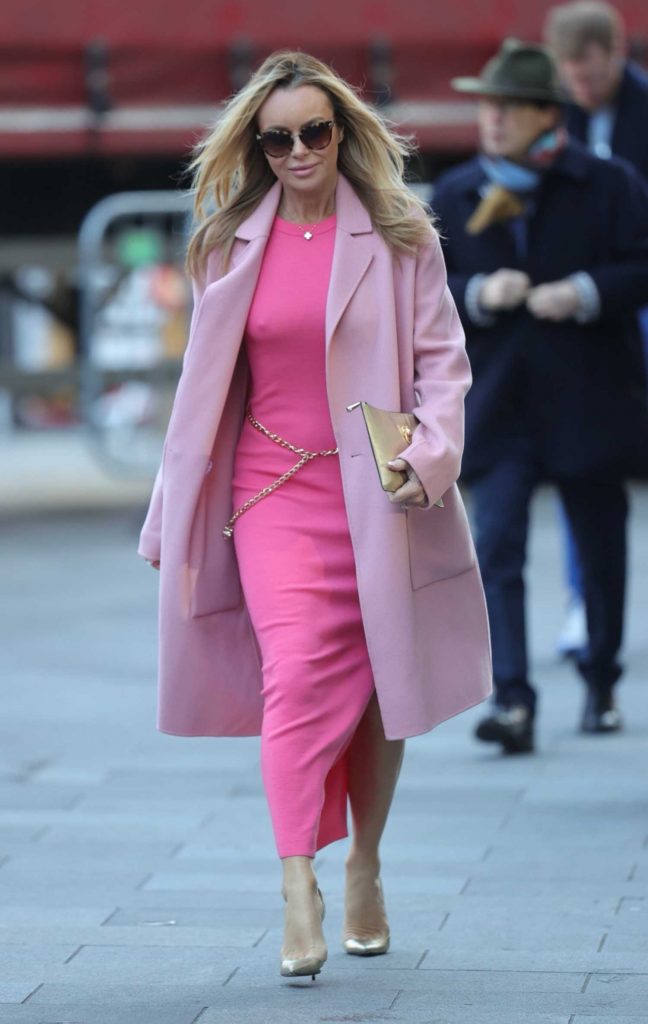 Amanda Holden in a Pink Coat