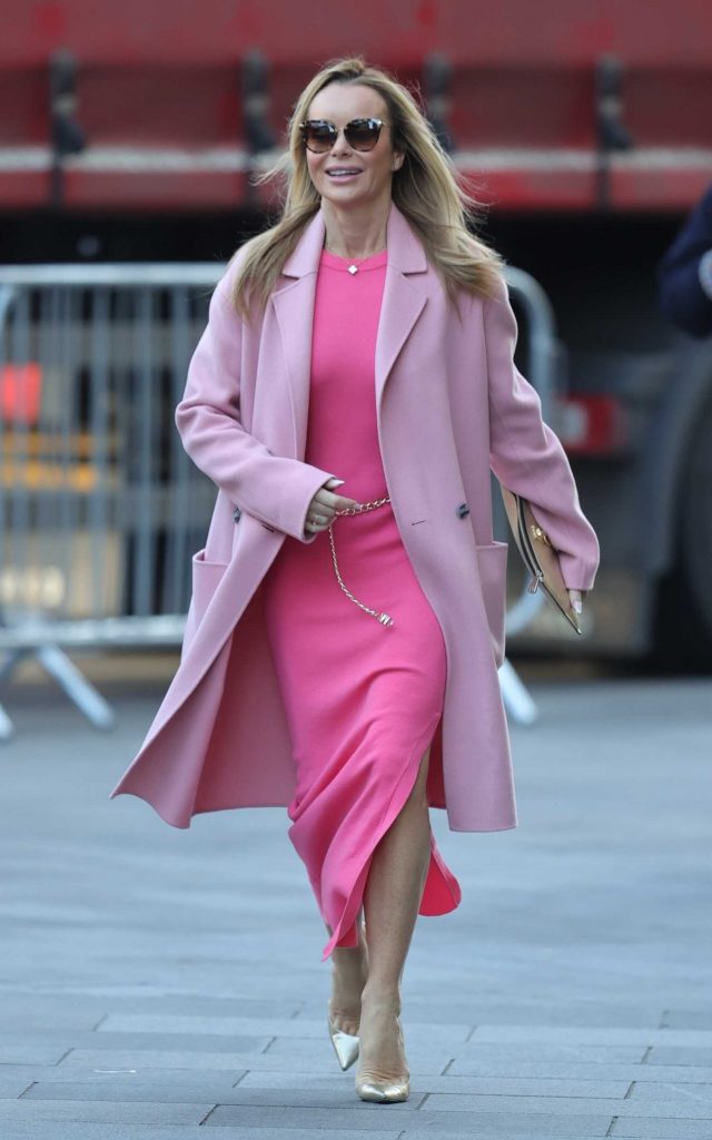 Amanda Holden in a Pink Coat