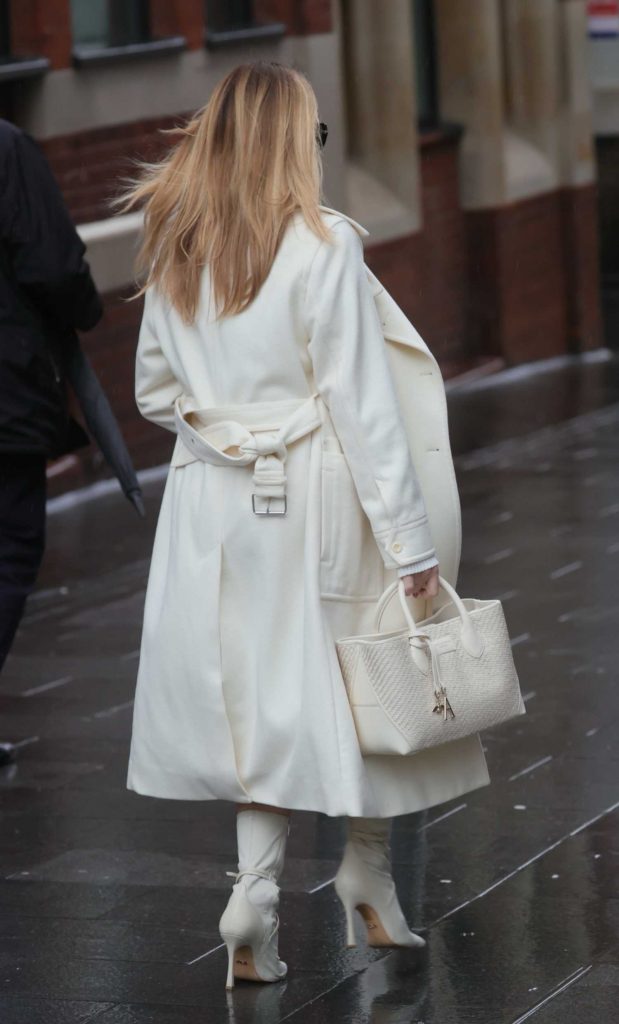 Amanda Holden in a White Coat