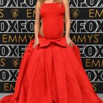 Suki Waterhouse Attends the 75th Primetime Emmy Awards at the Peacock Theater in Los Angeles