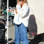 Whitney Wagner in a White Sneakers Visits the Farmers Market in Los Angeles
