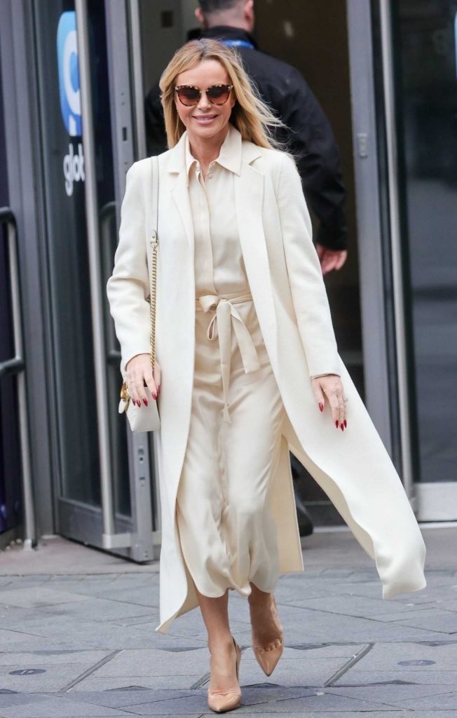 Amanda Holden in a White Outfit