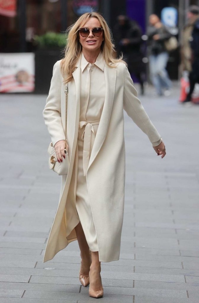 Amanda Holden in a White Outfit