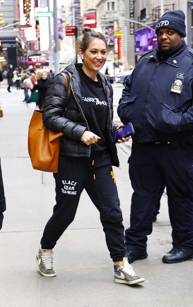 Ginger Zee in a Black Jacket