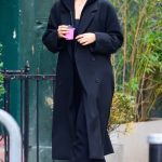 Irina Shayk in a Black Coat Was Seen Out in New York