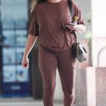 Brittany Cartwright in a Brown Workout Ensemble Was Seen Out in Los Angeles