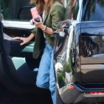 Cindy Crawford in an Olive Blazer Was Seen Out in Malibu