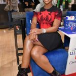 Jade Cargill Attends the NBA Game Between the Boston Celtics and the Atlanta Hawks in Atlanta