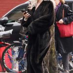 Julia Fox in a Black Fur Coat Was Spotted on a Stroll in New York City