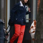Suri Cruise in a Red Pants Was Seen Out in New York