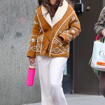 Suri Cruise in a White Sweatpants Was Seen Out with a Friend in New York