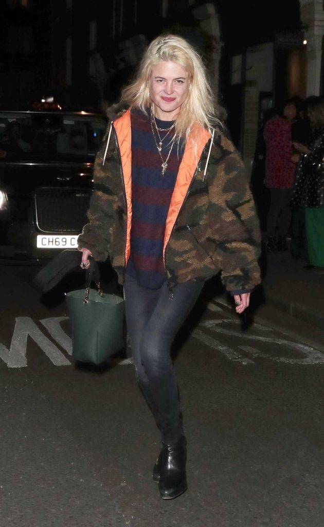 Alison Mosshart in a Camo Jacket