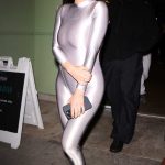 Bianca Censori in a Silver Catsuit Was Seen During the Family Outing in Los Angeles