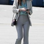 Haley Pullos in a Grey Blazer Was Seen Out in Los Angeles