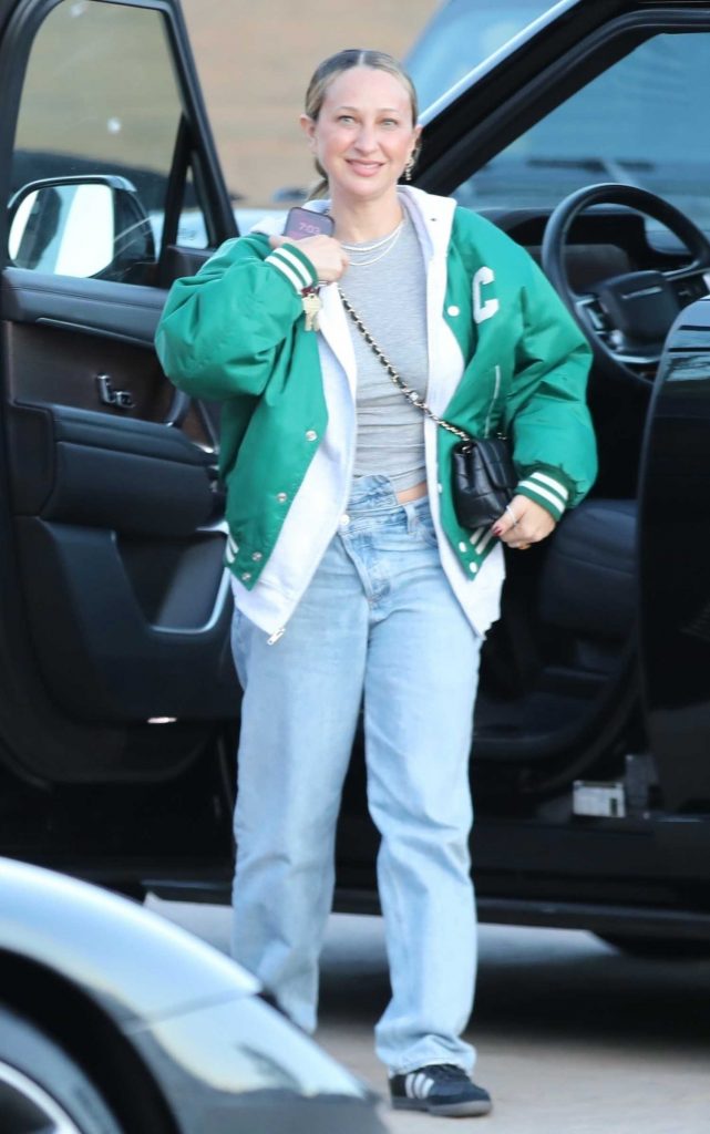 Jennifer Meyer in a Green Jacket
