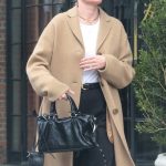 Kate Bosworth in a Beige Coat Steps Out in NoHo in New York