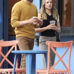 Kristen Bell in a Black Vest and Adam Brody Engage in Filming for Erin Foster Comedy Series in Los Feliz