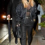 Louise Redknapp in a Black Jacket Arrives at 1 Hotel Mayfair with Boyfriend Drew Michael in London