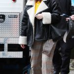 Selena Gomez in a Black Leather Jacket Was Seen Filming Only Murders in the Building in Tribeca in New York City