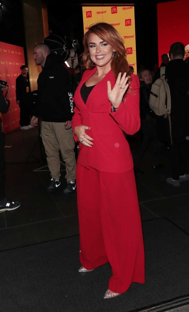 Tallia Storm in a Red Pantsuit