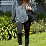 Ashlee Simpson in a Black Leggings Was Seen Out in Los Angeles