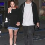 Ashley Benson in a Black Sweater Was Seen Out with Her Husband Brandon Davis in West Hollywood