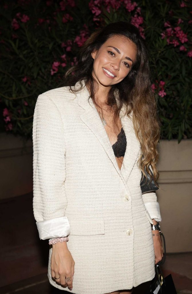 Jessica Errero in a White Blazer