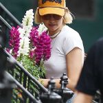 Gigi Hadid in a White Tee Leaves Bradley Cooper’s Apartment in New York
