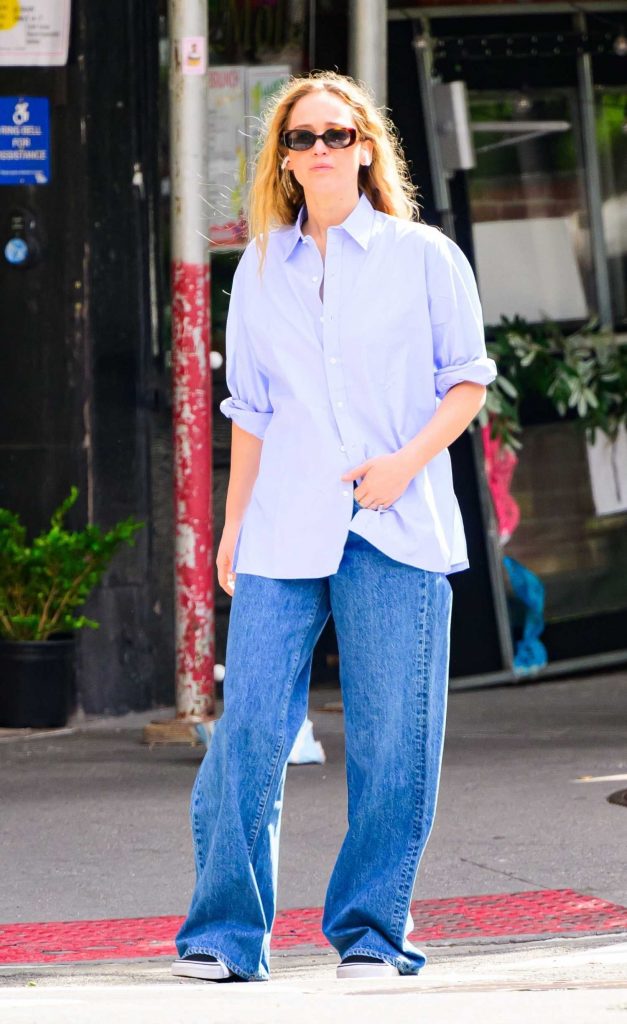 Jennifer Lawrence in a Blue Jeans