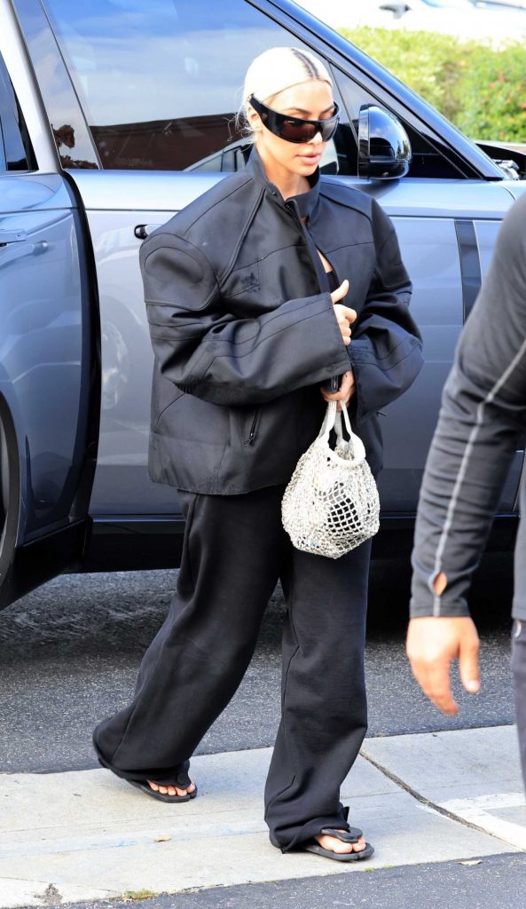 Kim Kardashian in a Black Jacket