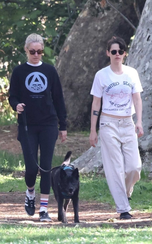 Kristen Stewart in a White Tee