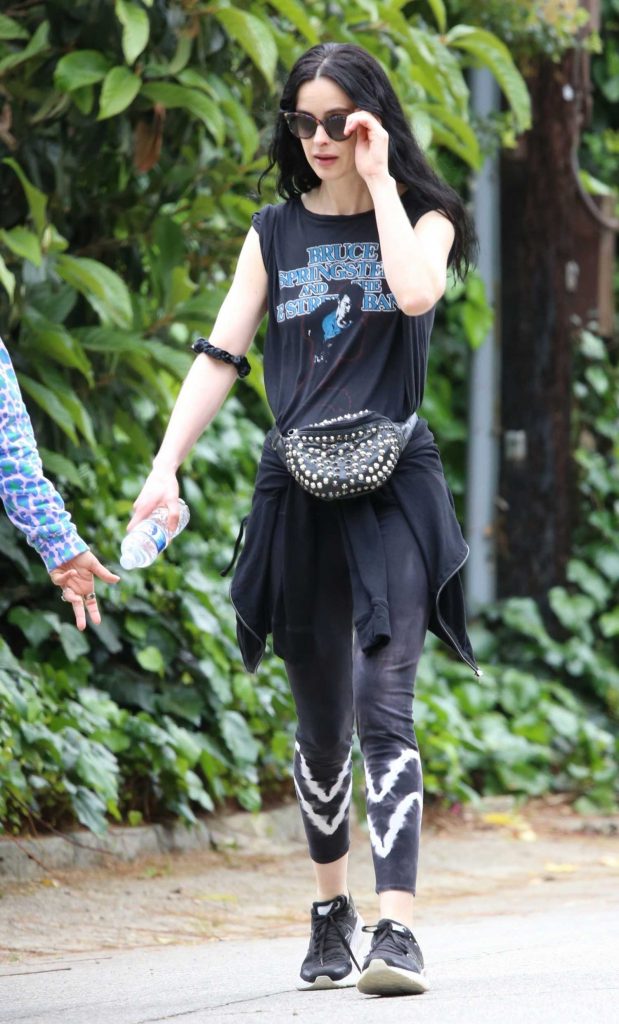 Krysten Ritter in a Black Tee