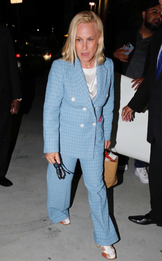 Patricia Arquette in a Blue Pantsuit