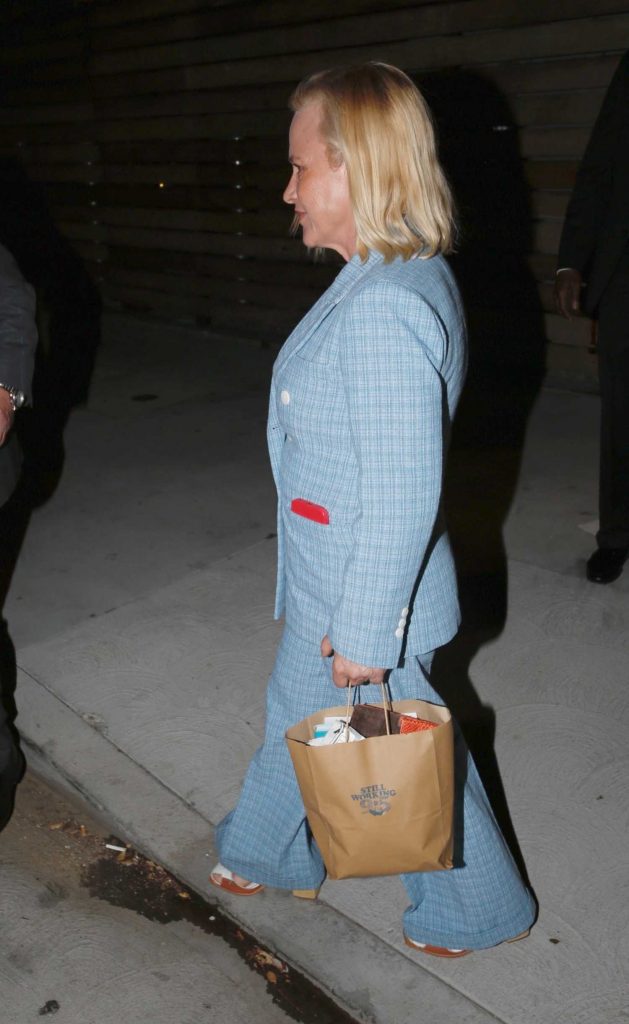 Patricia Arquette in a Blue Pantsuit