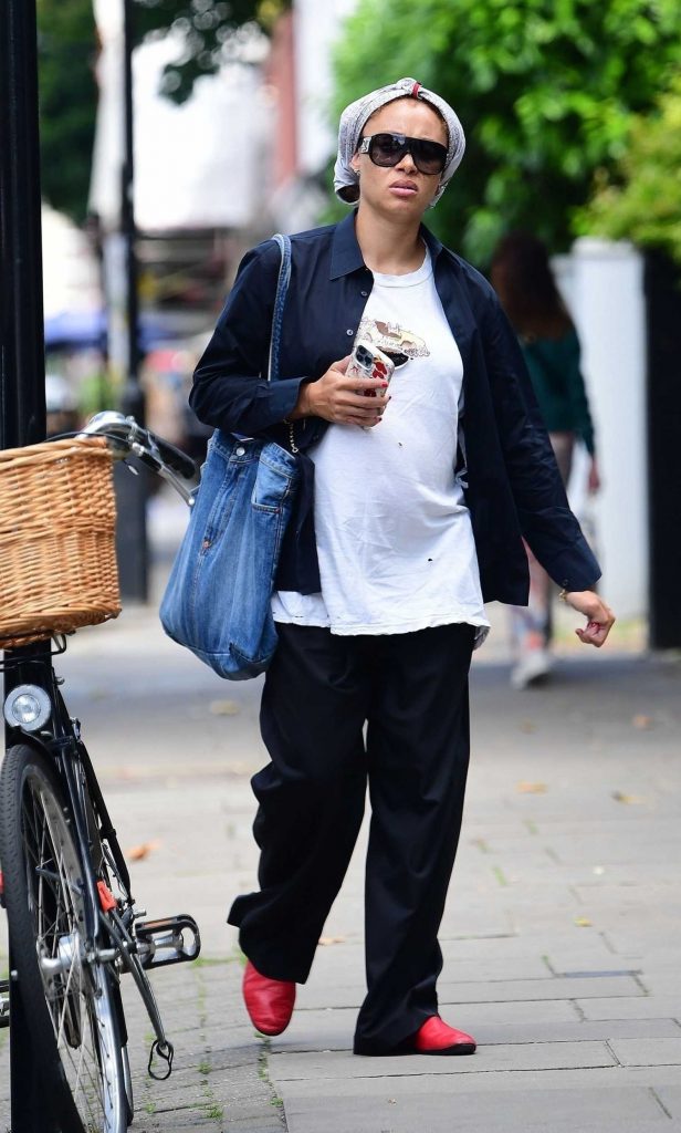 Adwoa Aboah in a White Tee