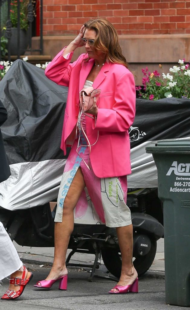 Brooke Shields in a Pink Blazer