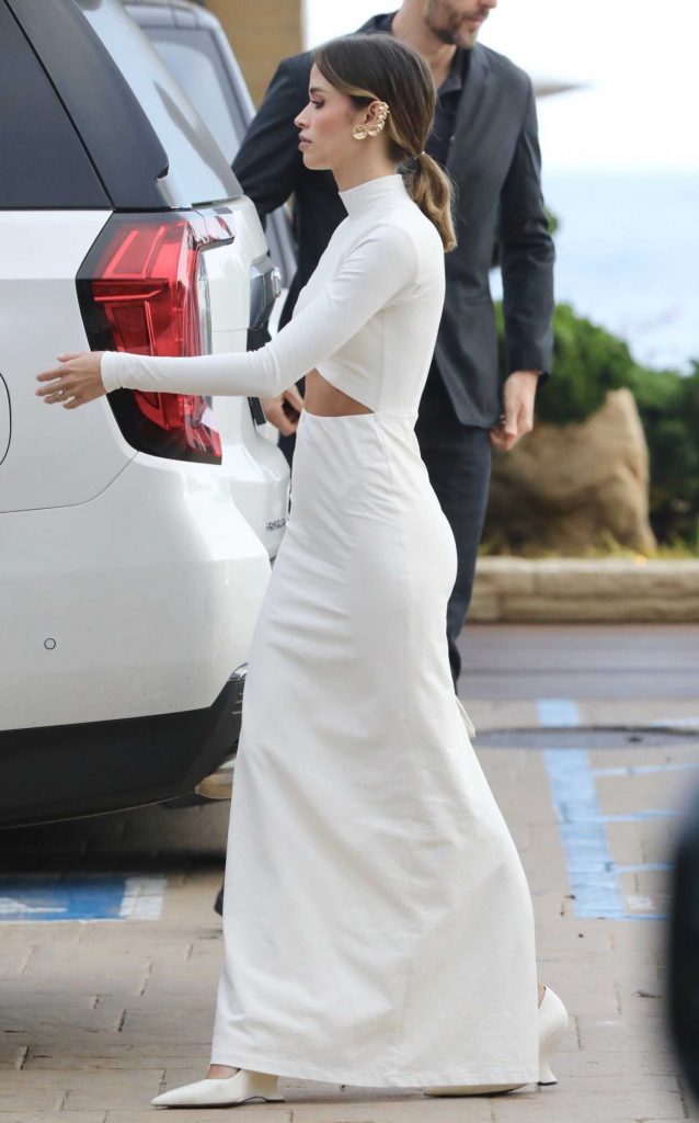 Carolina Dias in a White Dress