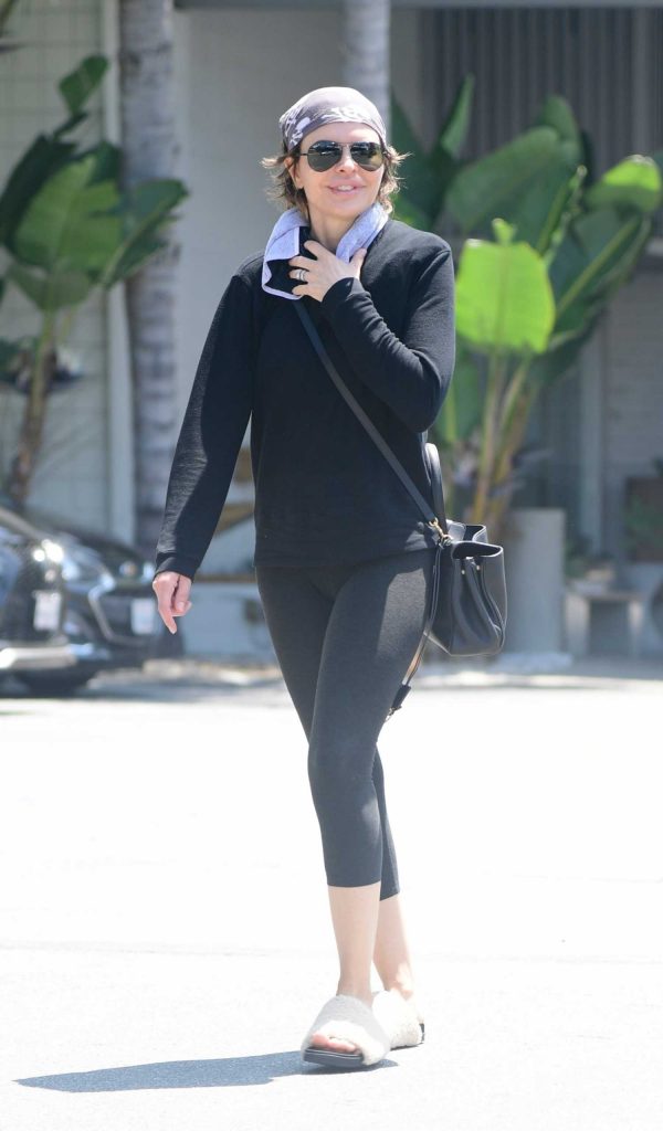 Lisa Rinna in a Black Leggings