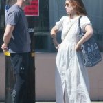 Kate Mara in a White Dress Was Seen Out with Jamie Bell in Los Feliz
