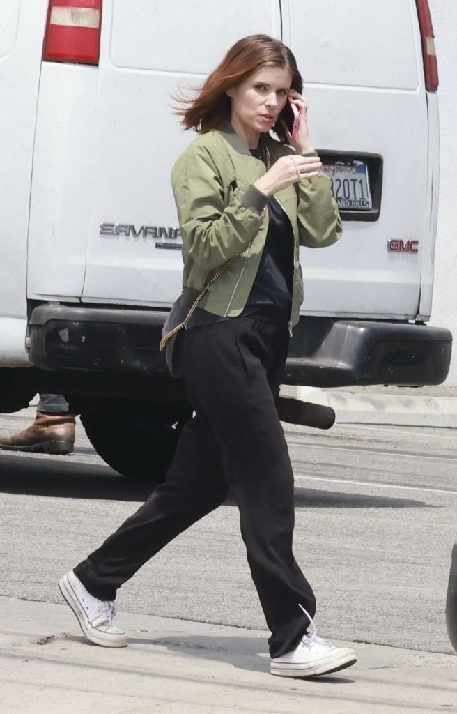 Kate Mara in an Olive Jacket