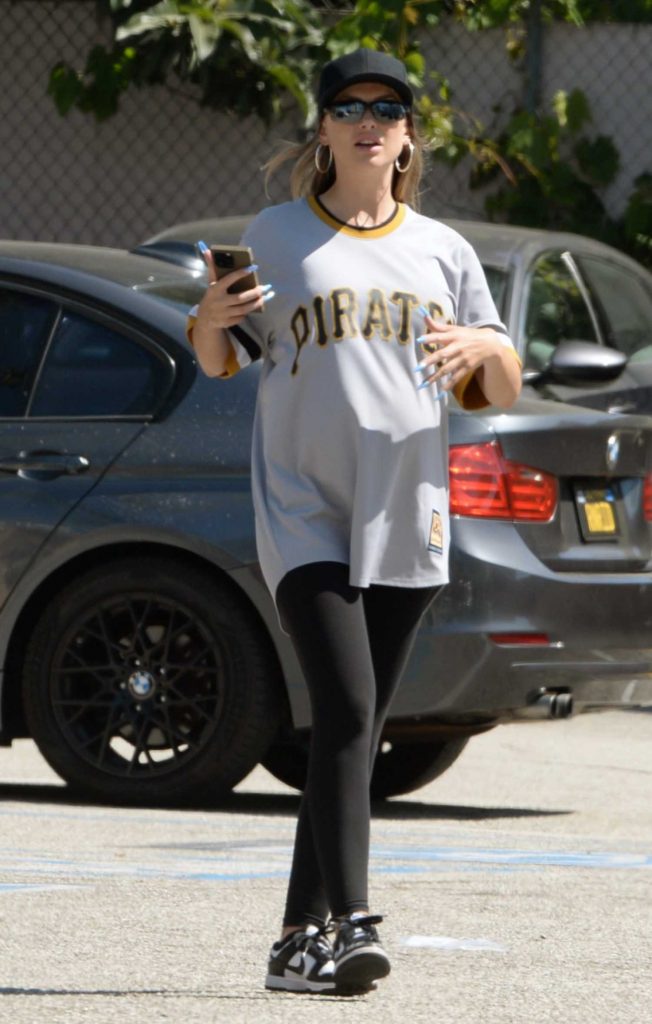 Lala Kent in a Black Cap