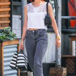 Lily Allen in a White Blouse Was Seen Out in New York