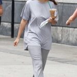 Millie Bobby Brown in a Grey Tee Was Seen Out with Jacob Bongiovi in New York