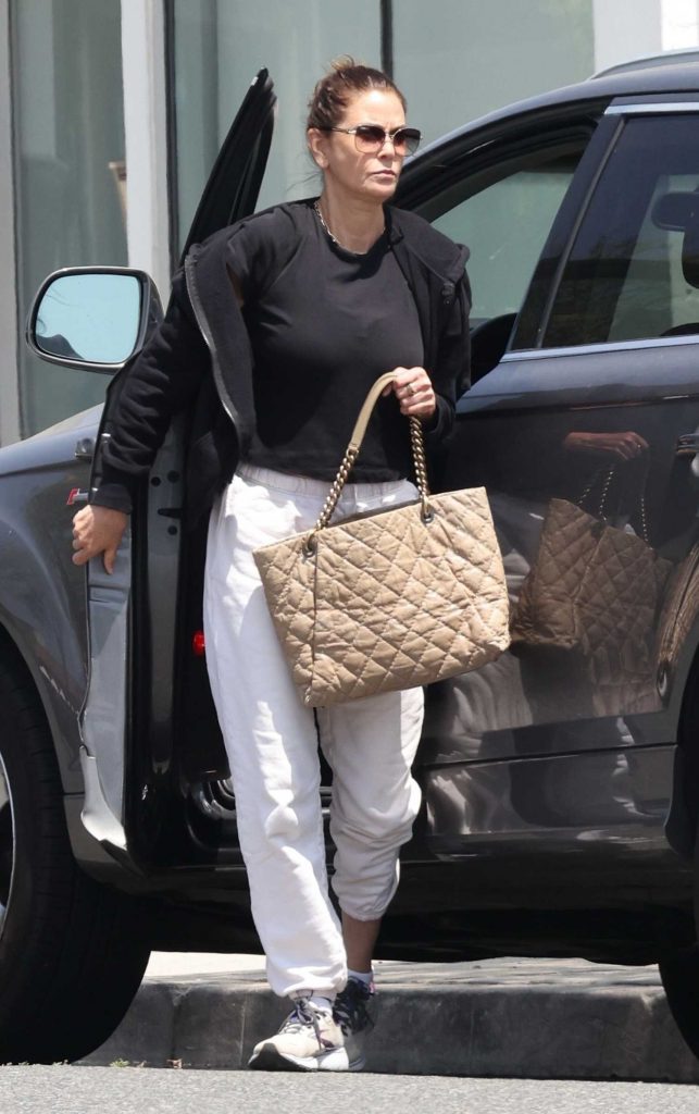 Teri Hatcher in a White Sweatpants