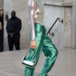 Wallis Day Attends the Giorgio Armani Prive Haute Couture Fashion Show During 2024 Paris Fashion Week in Paris