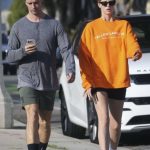 Abby Champion in an Orange Sweatshirt Was Seen Out with Patrick Schwarzenegger in Santa Monica