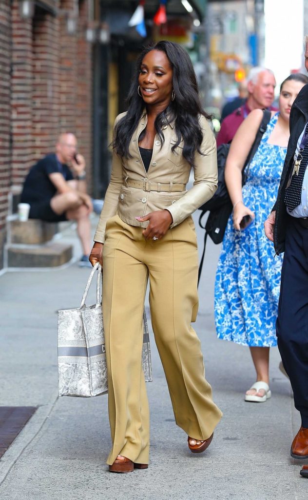 Abby Phillip in a Yellow Pants